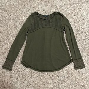 Miss Me Olive Green Long Sleeve